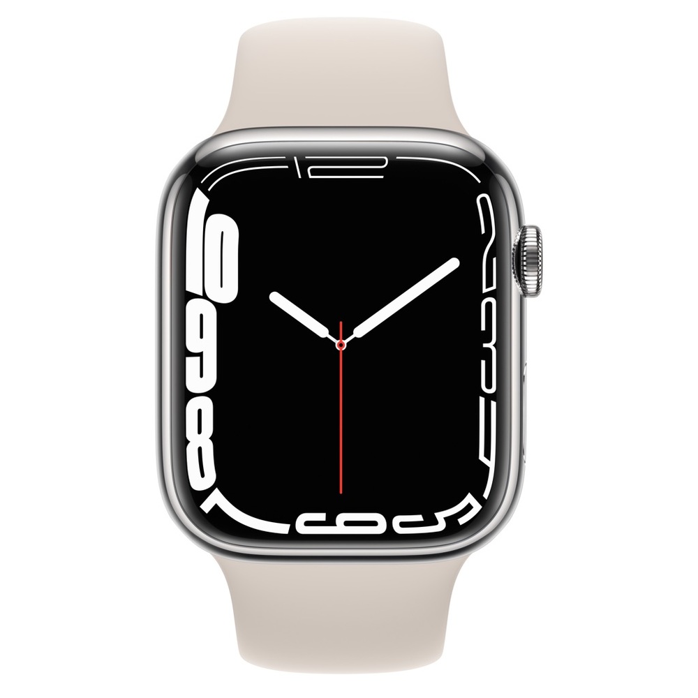 Apple Watch 7 45mm Silver Stainless Steel GPS + Cellular